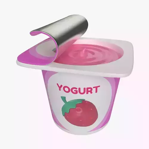 Cartoon Yogurt