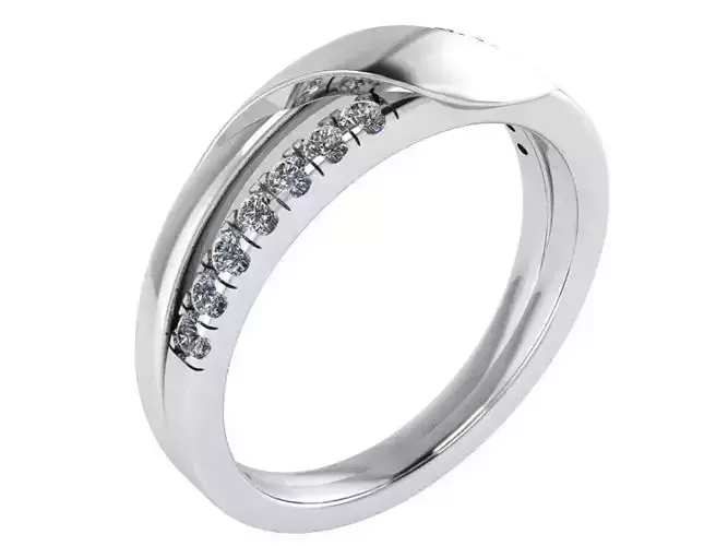 Diamond Wedding Band 0910