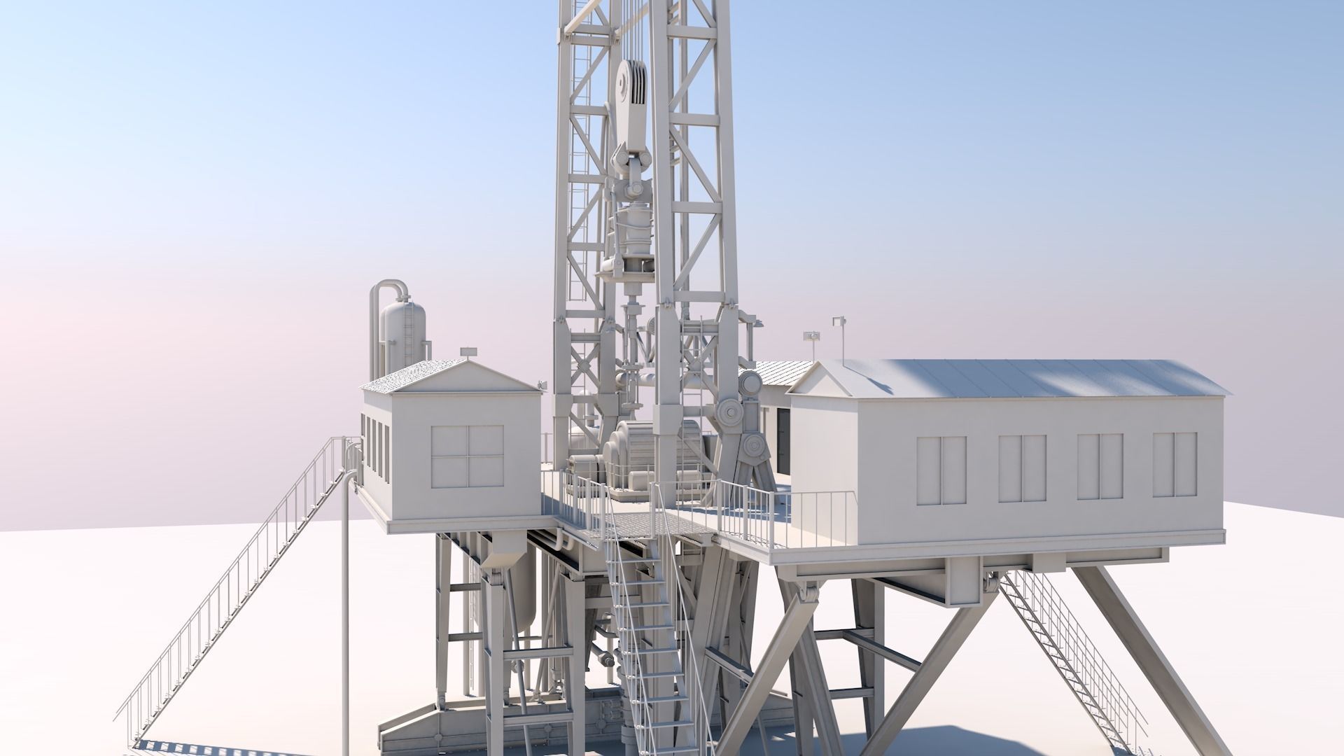 Oil platform 3D model_2