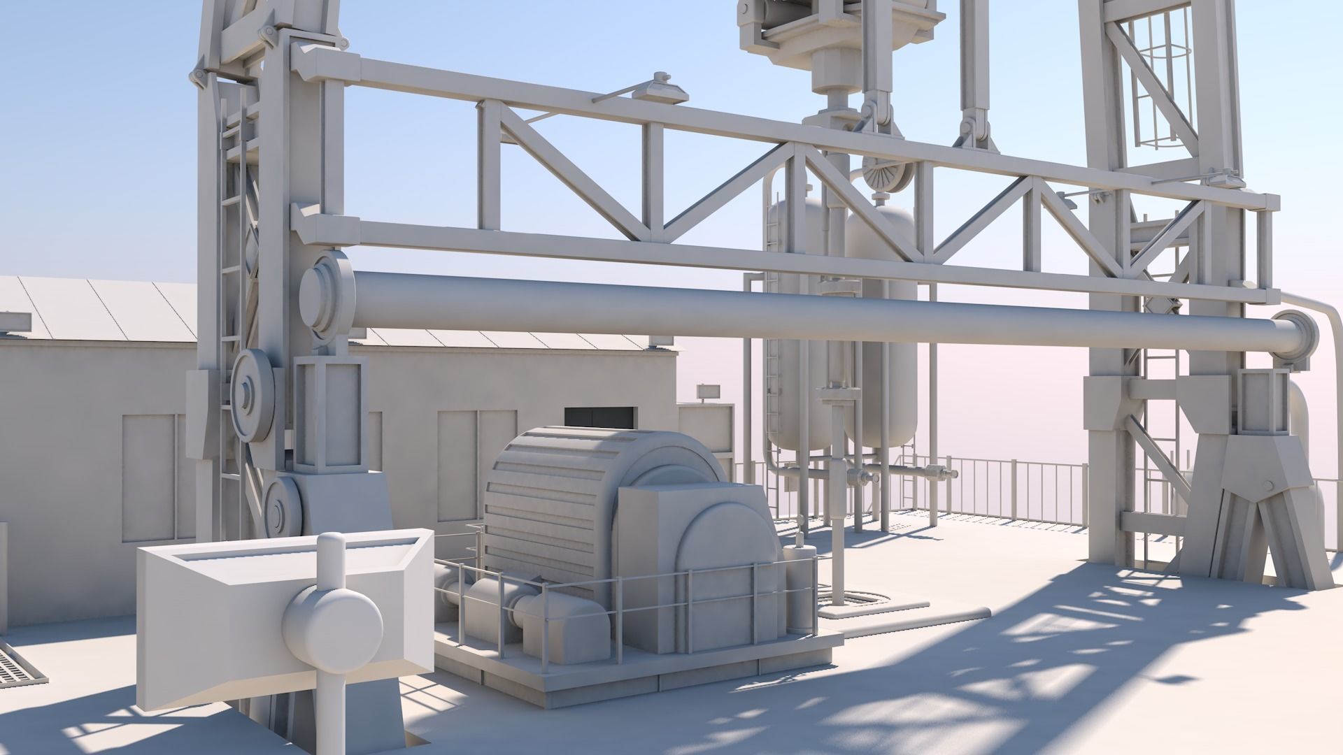 Oil platform 3D model_5