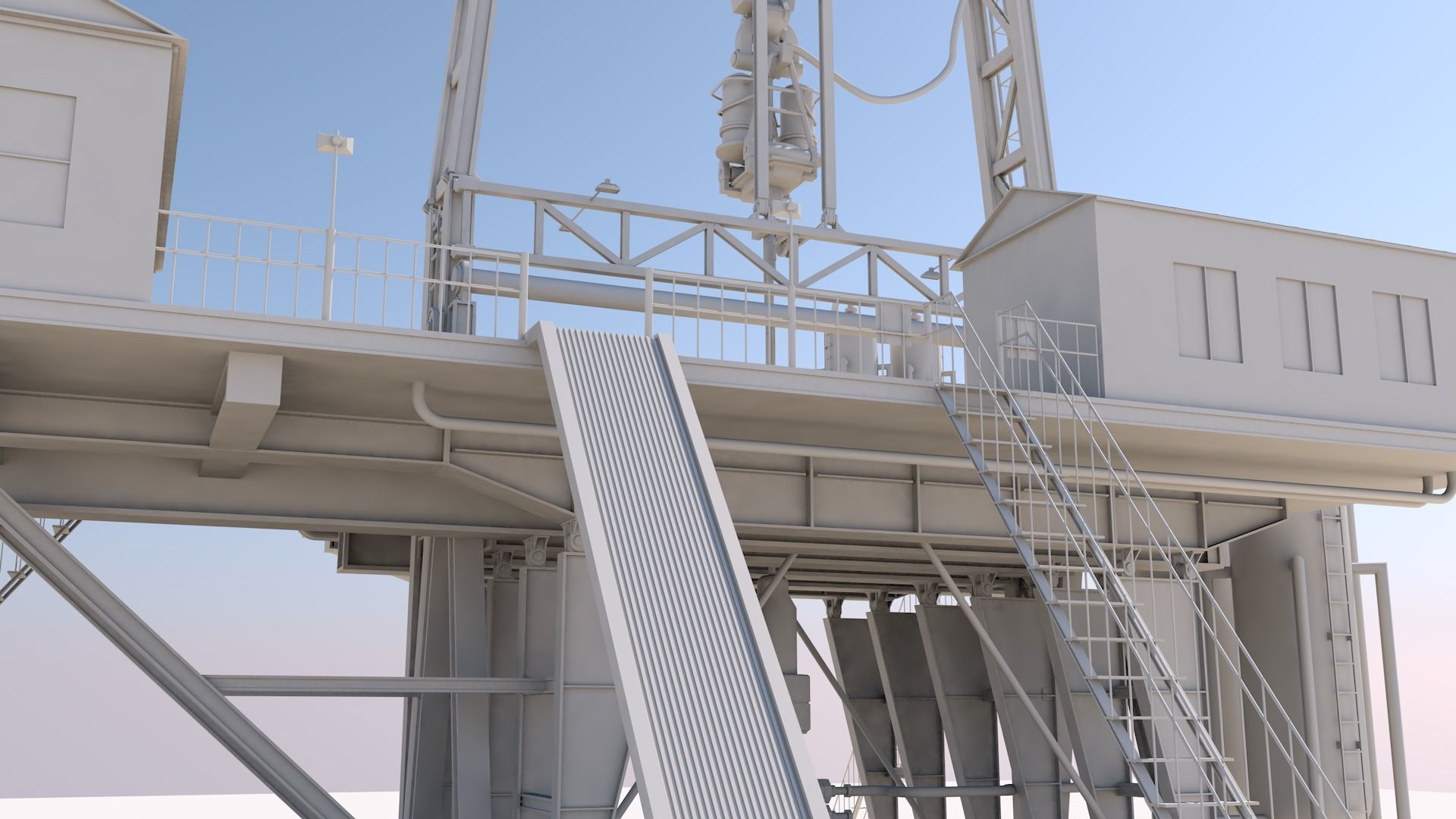 Oil platform 3D model_6