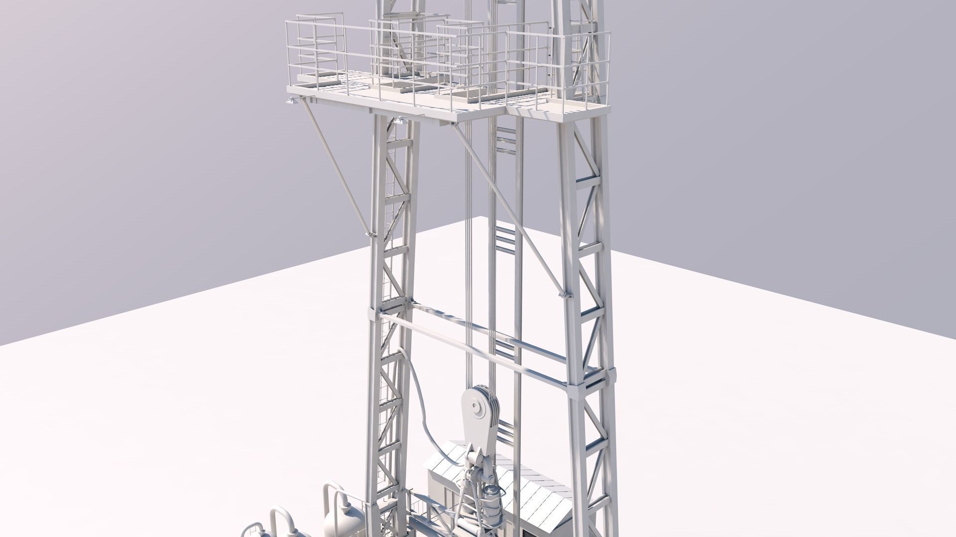 Oil platform 3D model_4