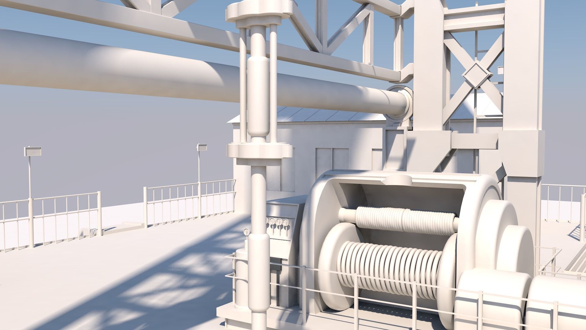 Oil platform 3D model_7
