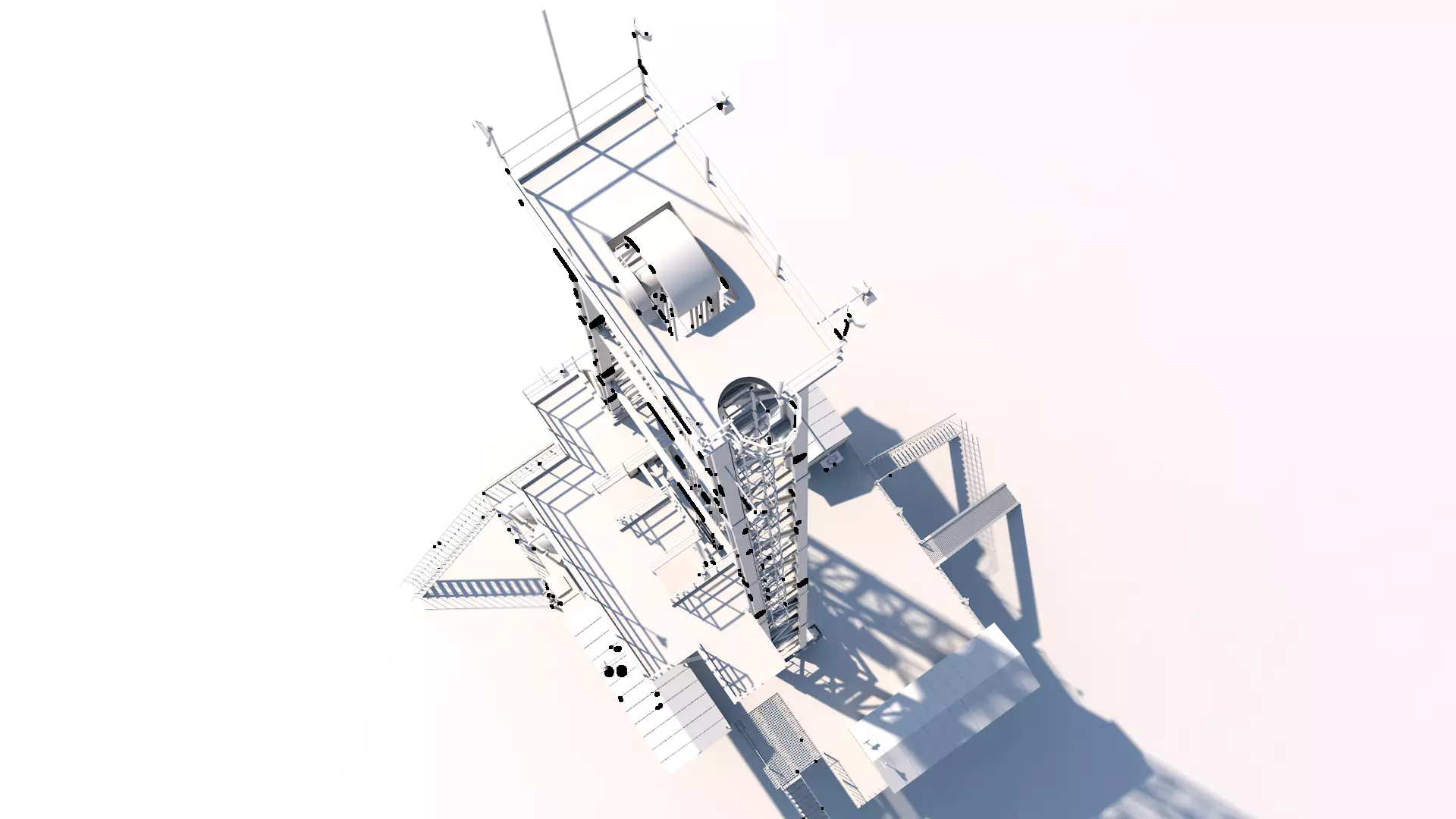 Oil platform 3D model_0