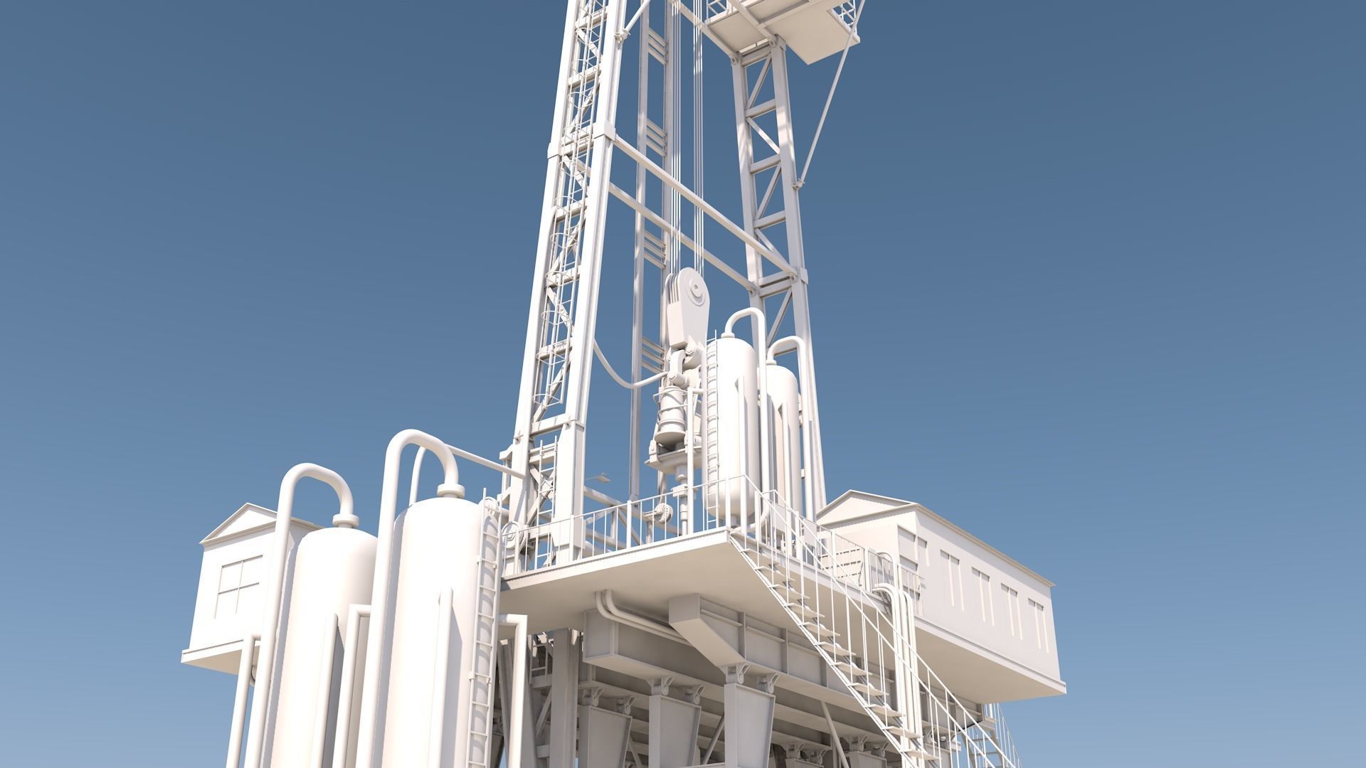 Oil platform 3D model_9