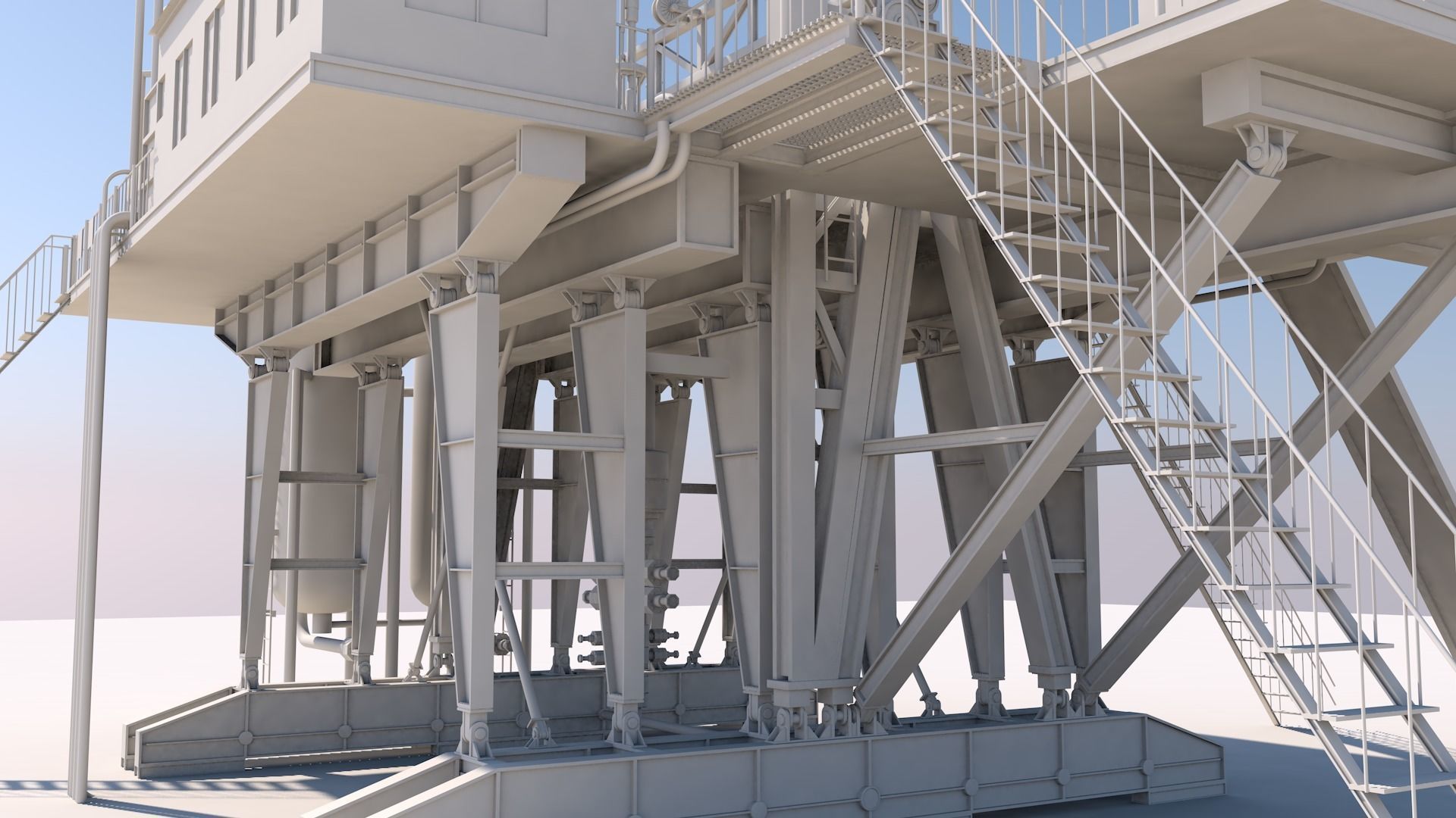 Oil platform 3D model_12