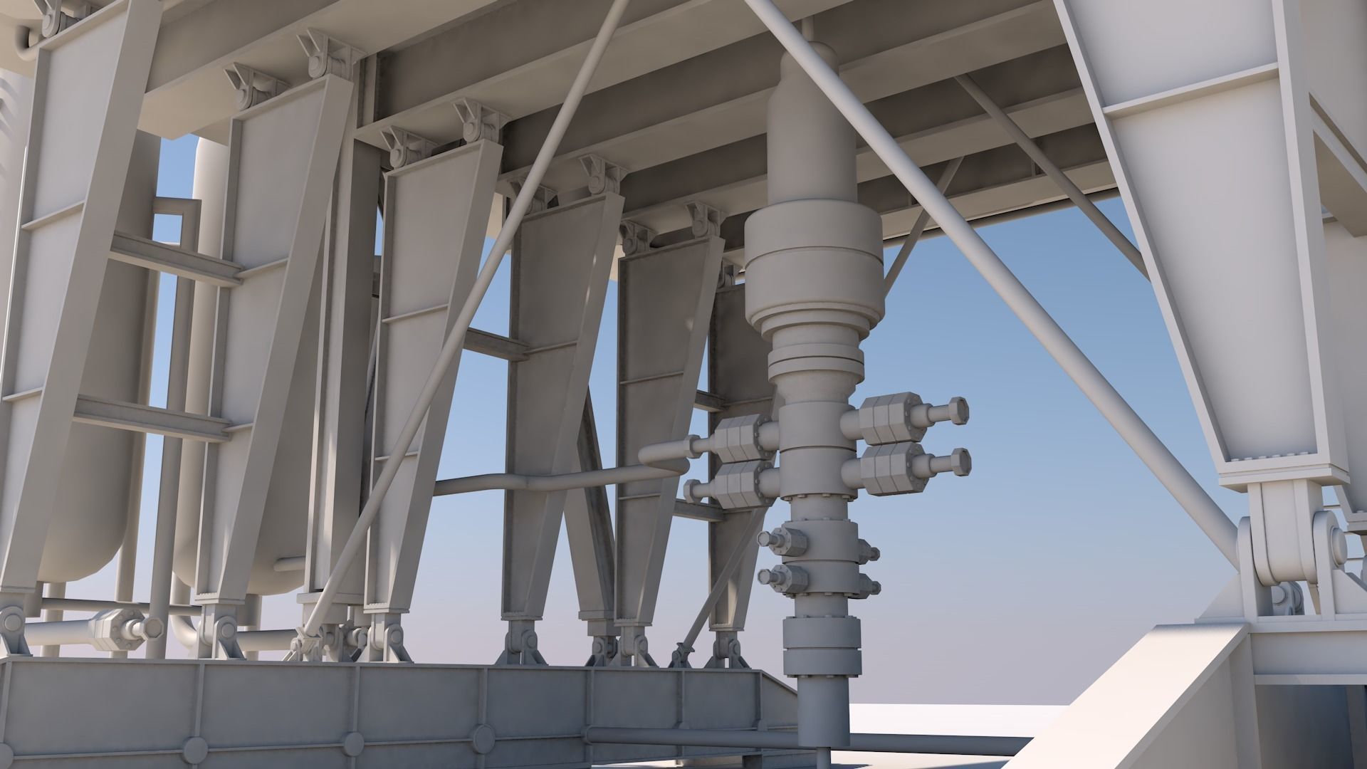 Oil platform 3D model_3