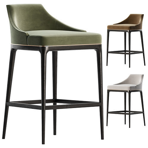Mindel Bar stool by ASTER 3D model