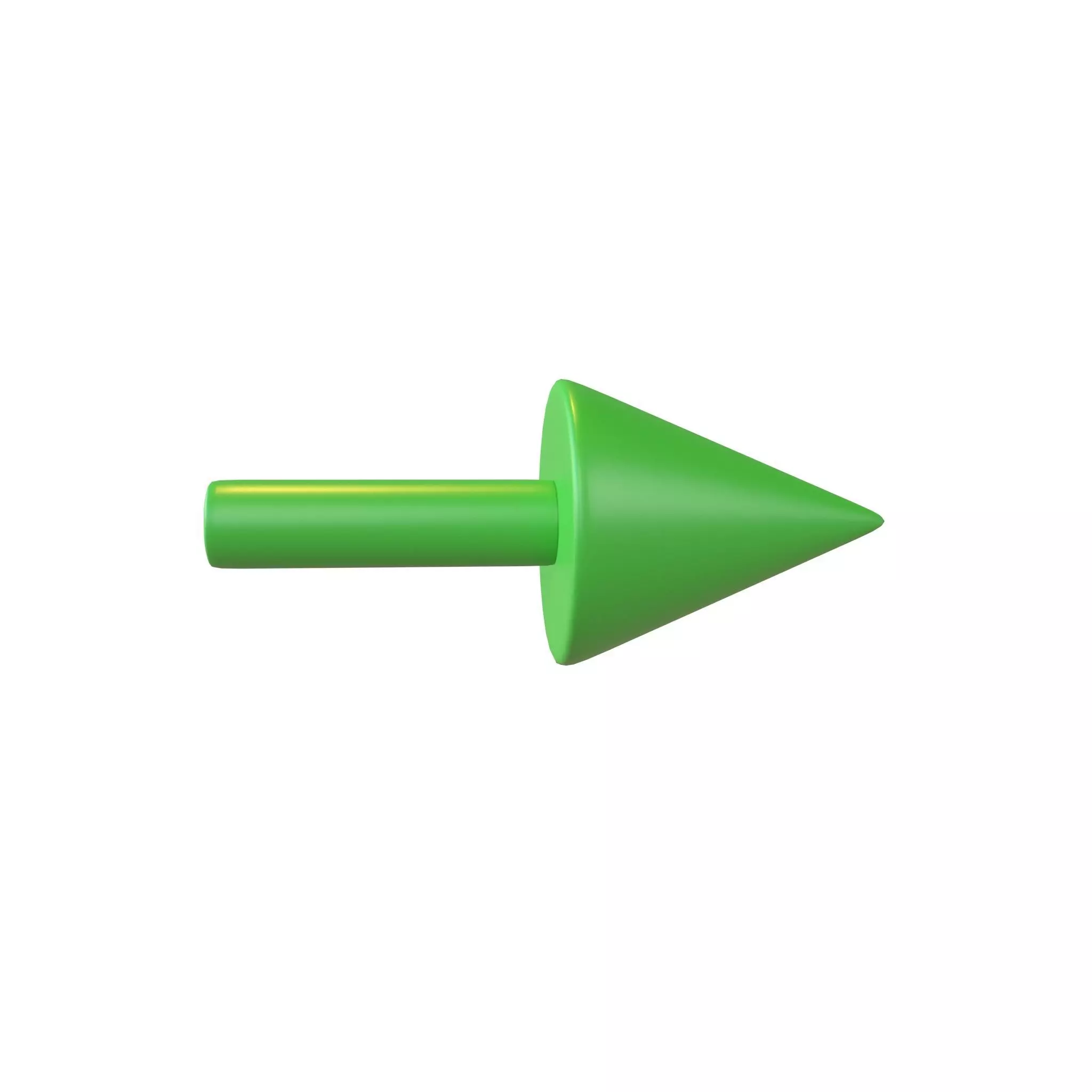 Conical Arrow v1 001 Low-poly 3D model_0