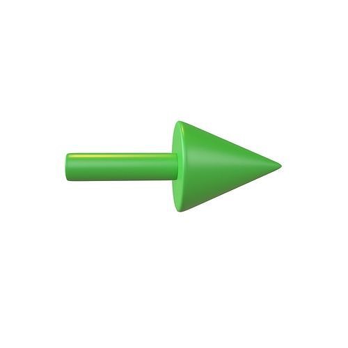 Conical Arrow v1 001 Low-poly 3D model