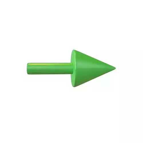 Conical Arrow v1 001 Low-poly 3D model