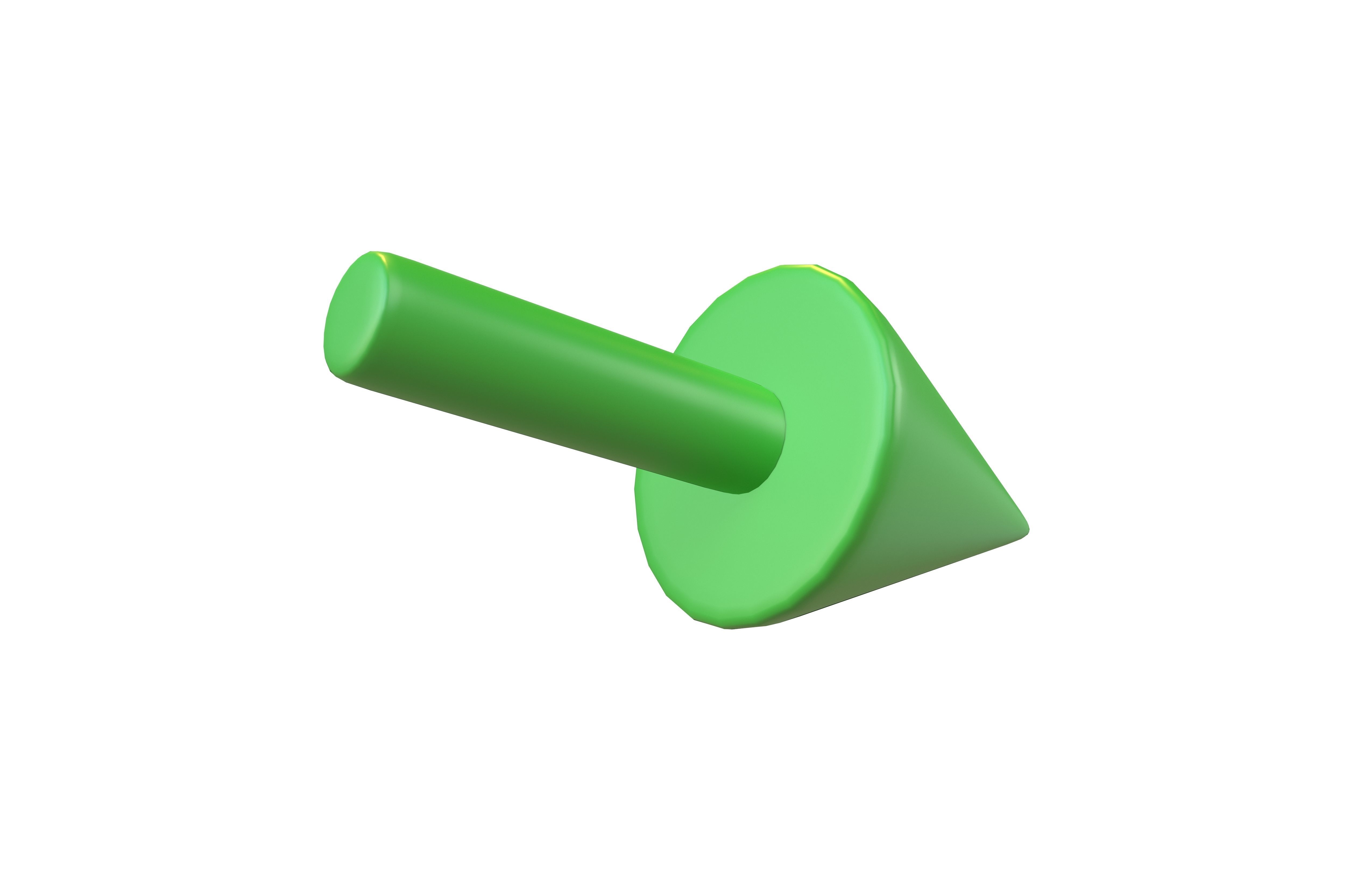 Conical Arrow v1 001 Low-poly 3D model_3