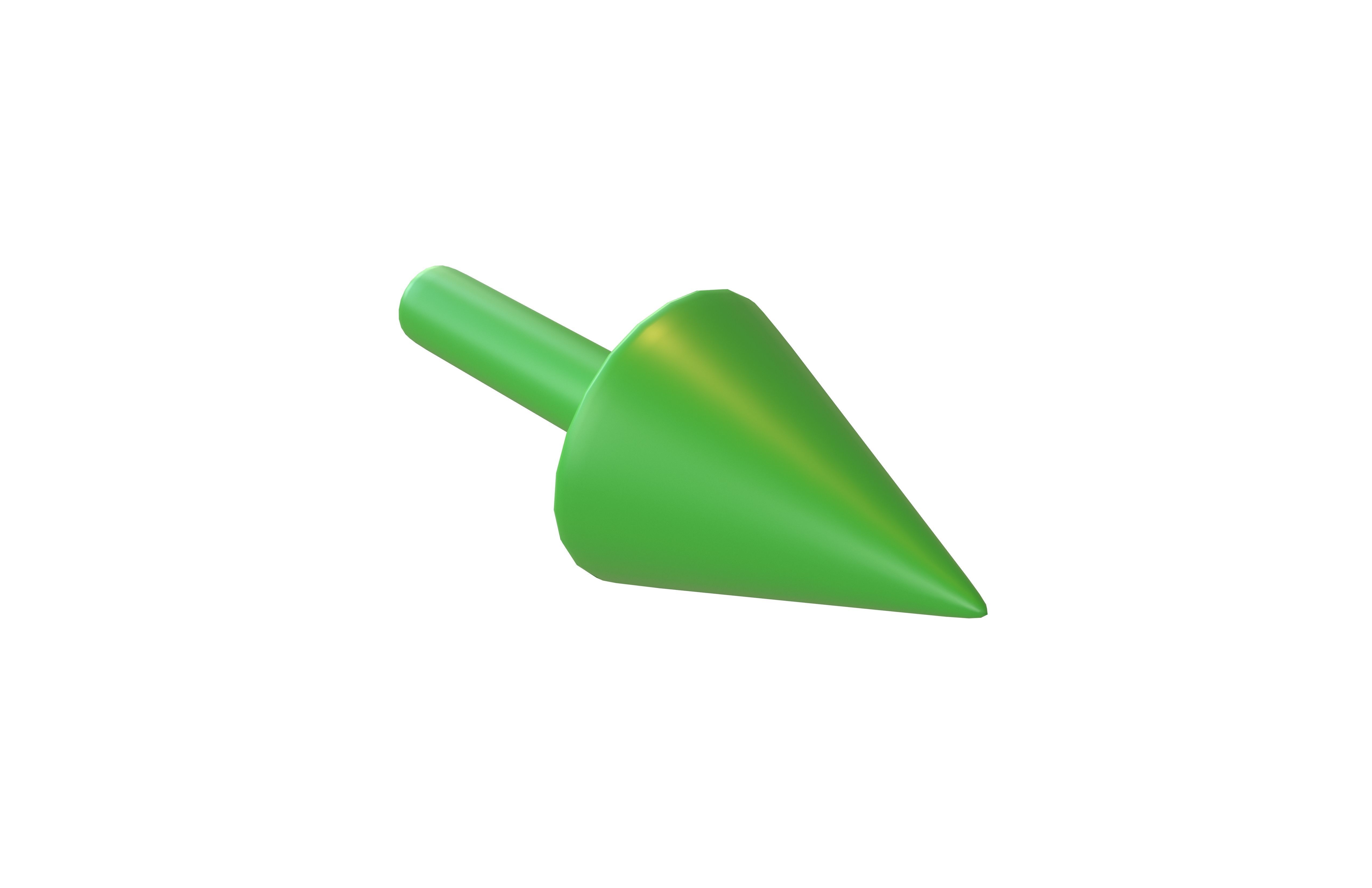 Conical Arrow v1 001 Low-poly 3D model_2