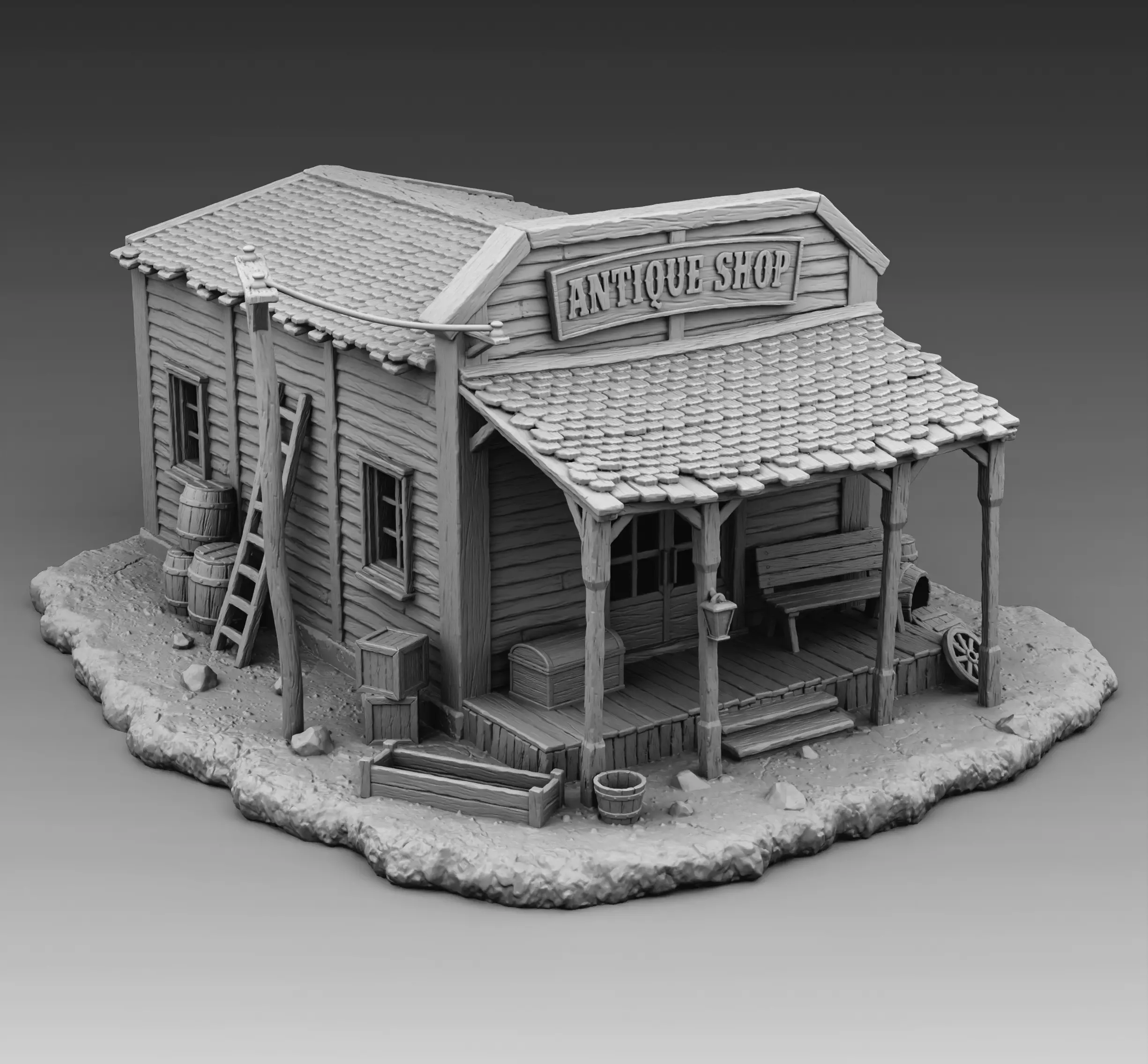 Antique Shop 3D print model_0