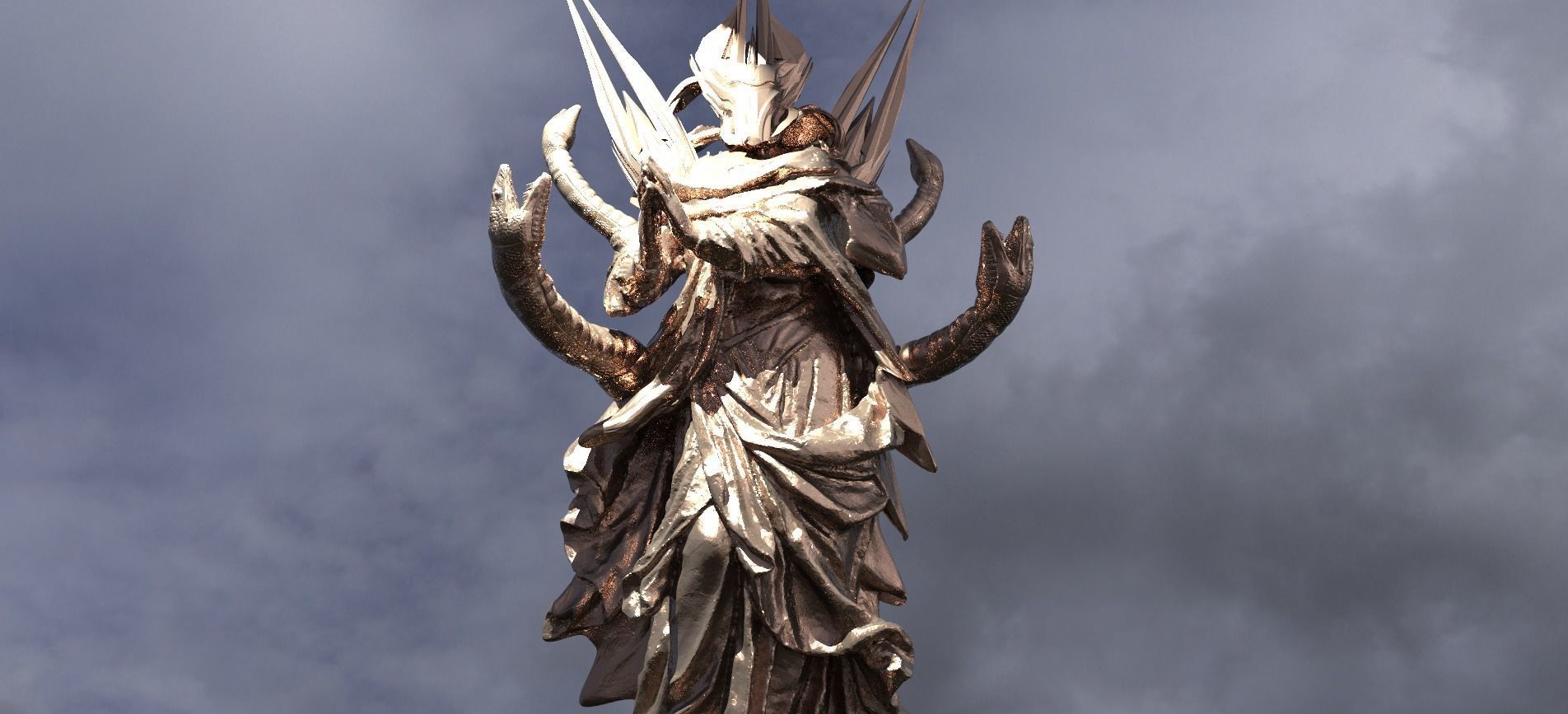 Snake Cult Leader 1 3D model_1