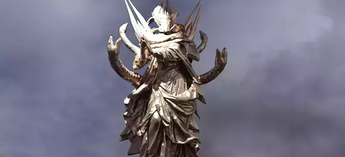 Snake Cult Leader 1 3D model