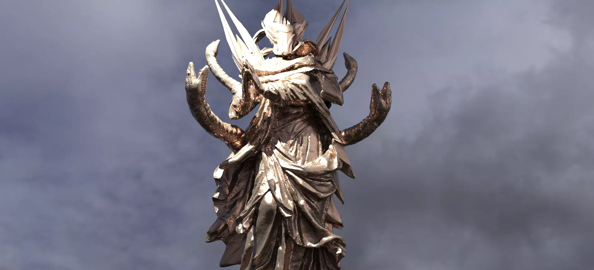 Snake Cult Leader 1 3D model_0