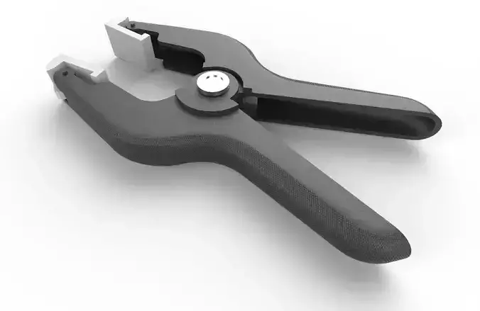 Clamp M01 Low-poly 3D model