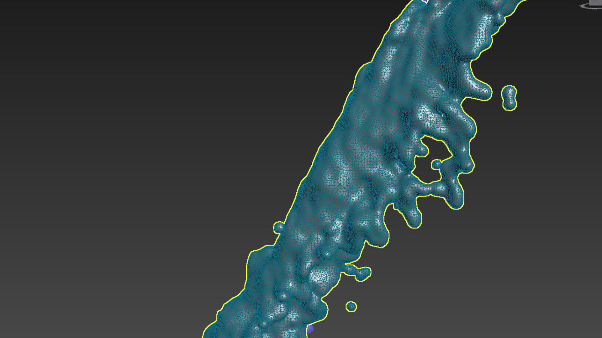 Water Splash Pouring Animation 3D model_14