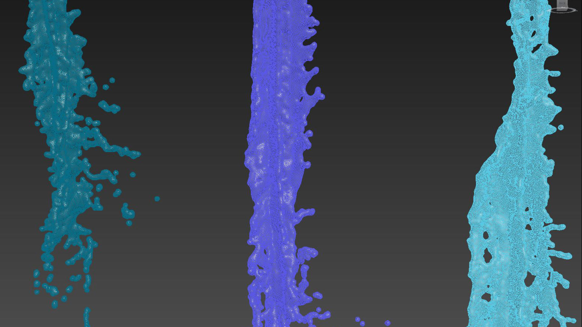 Water Splash Pouring Animation 3D model_13