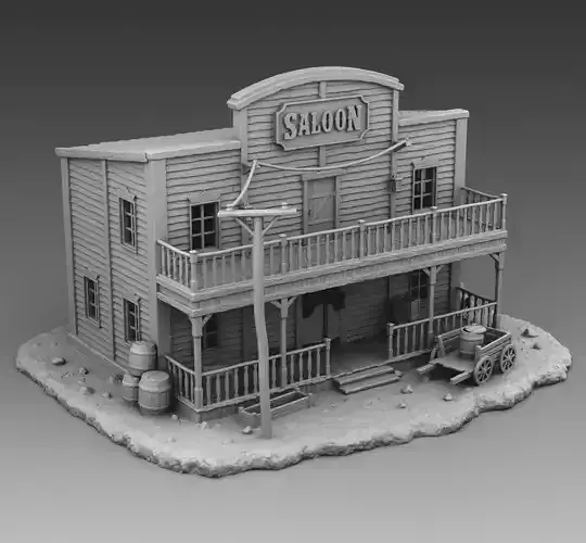 Big saloon 3D print model