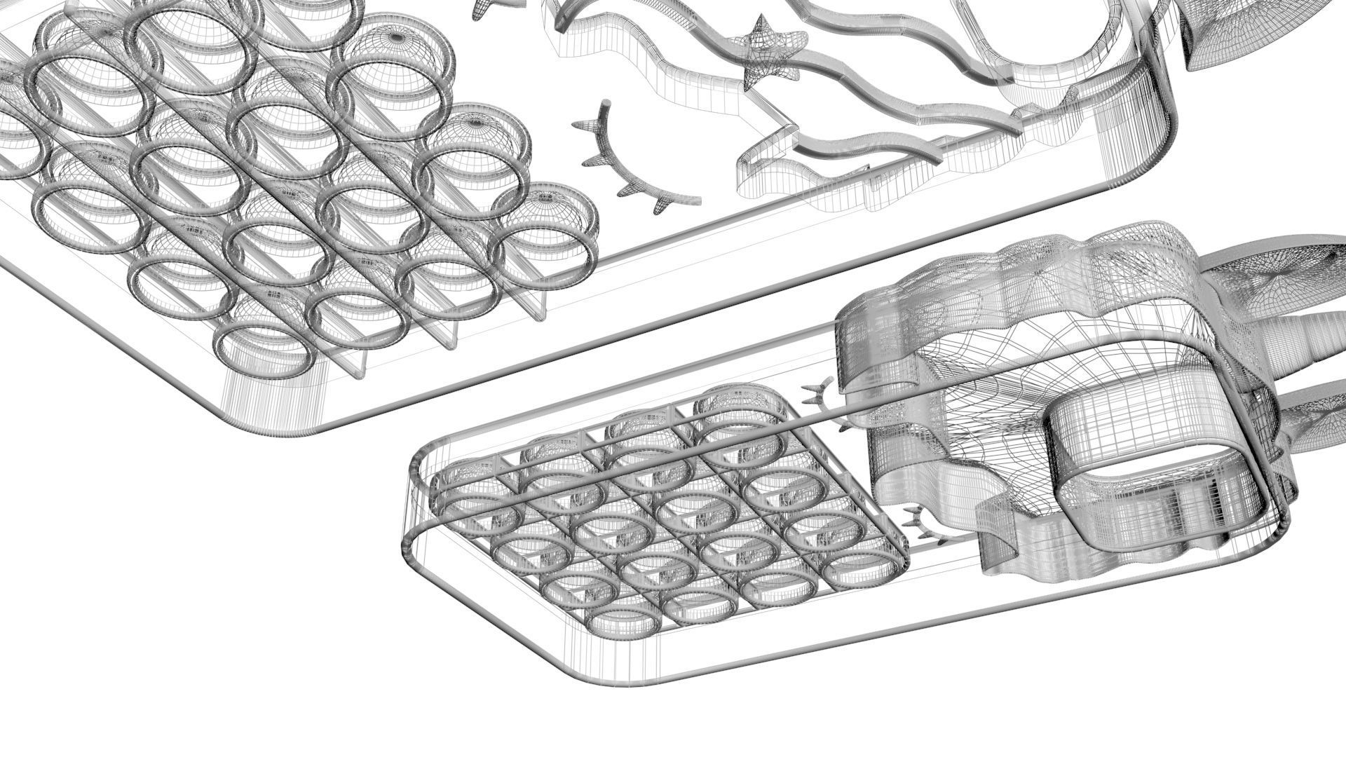 Unicorn Pop It Phone Cases Set 3D model_16