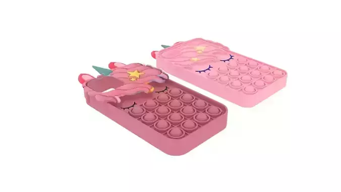 Unicorn Pop It Phone Cases Set