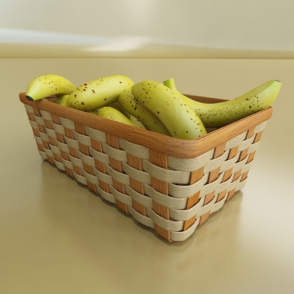 Fruits and Basket Collection 3D model_5