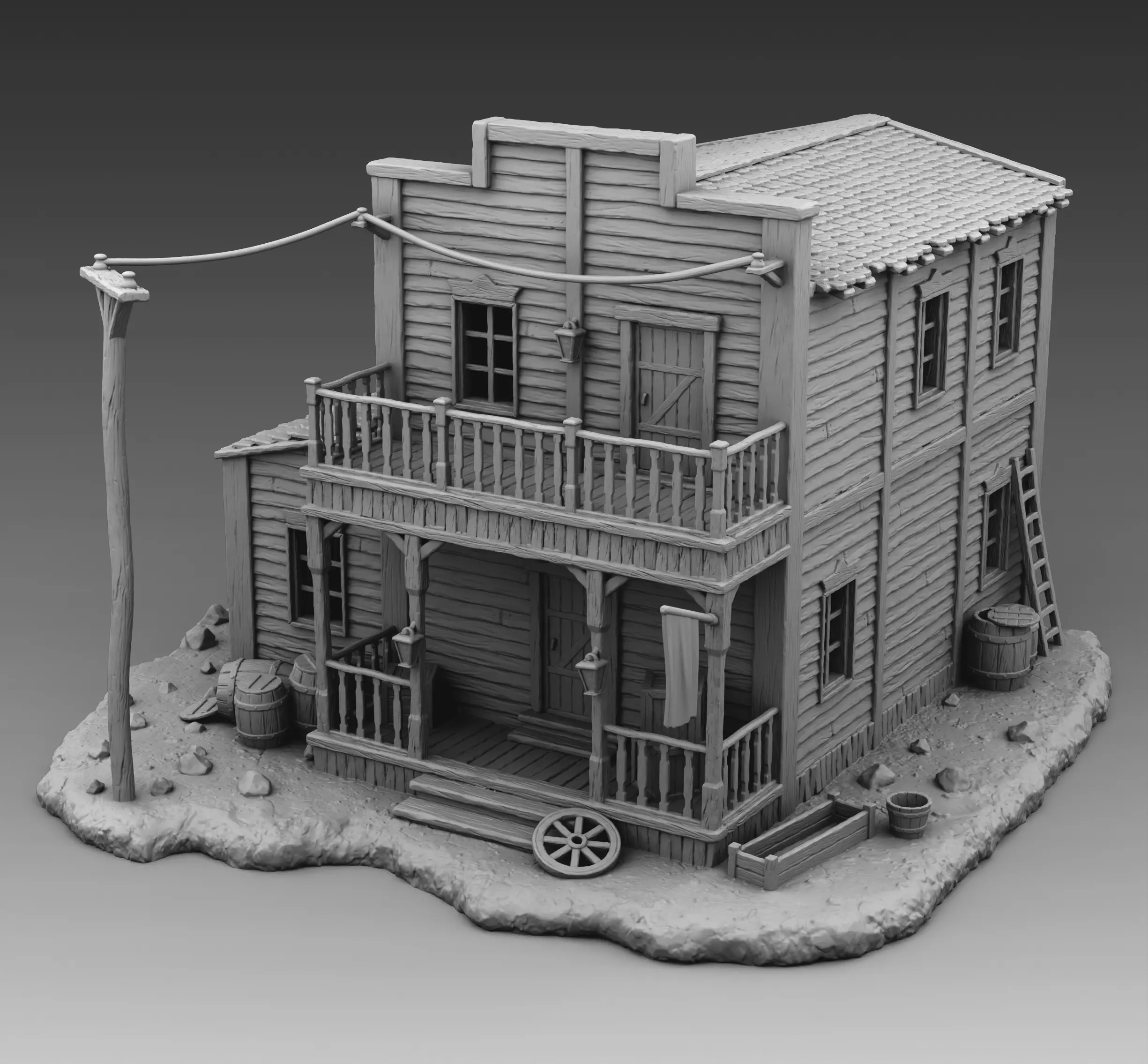 Old house 3D print model