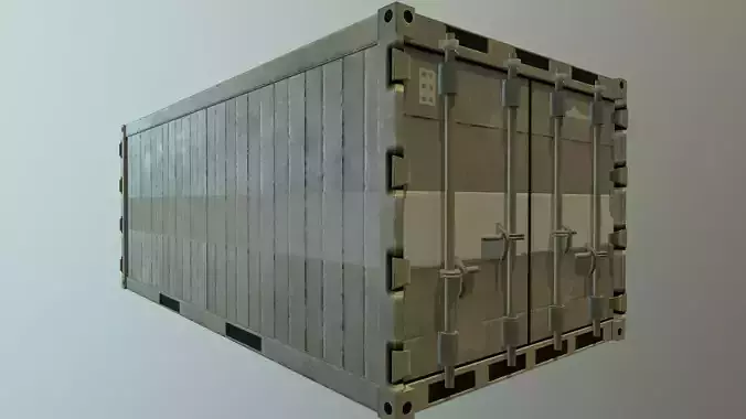 Container shipping Low-poly 3D model