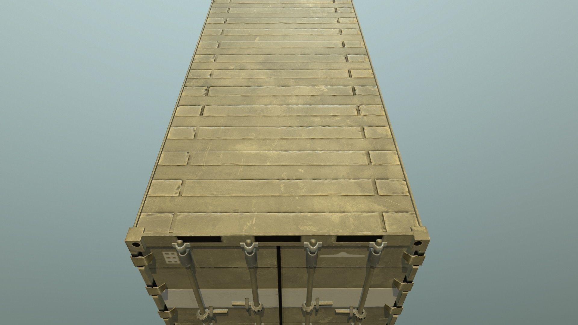 Container shipping Low-poly 3D model_5