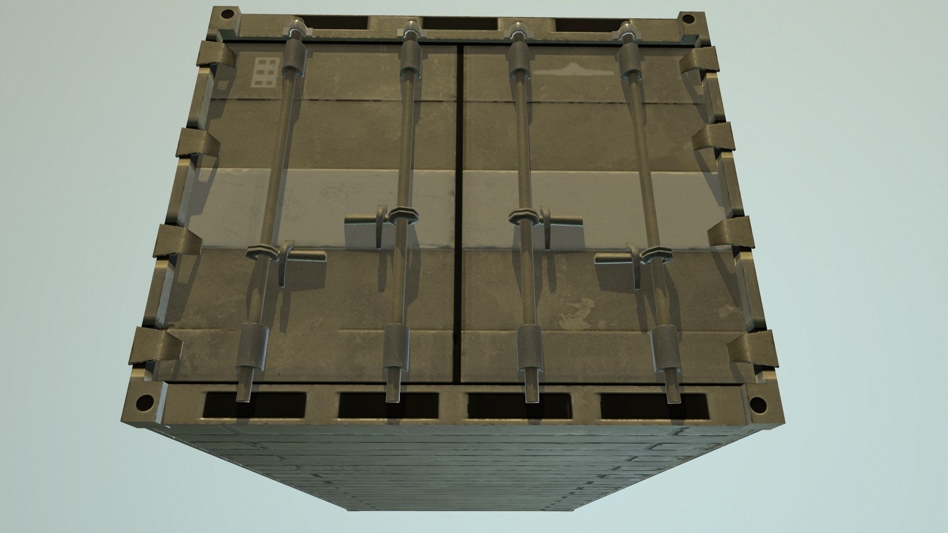 Container shipping Low-poly 3D model_6