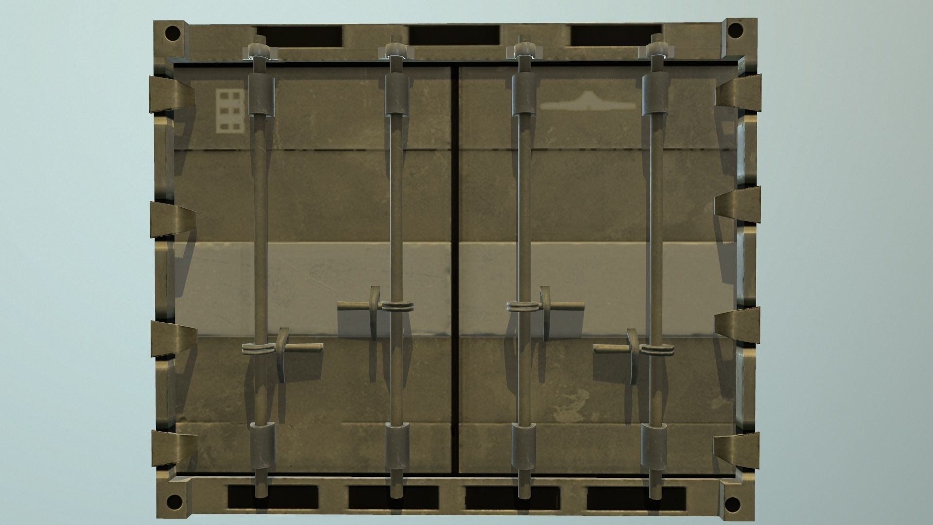 Container shipping Low-poly 3D model_4