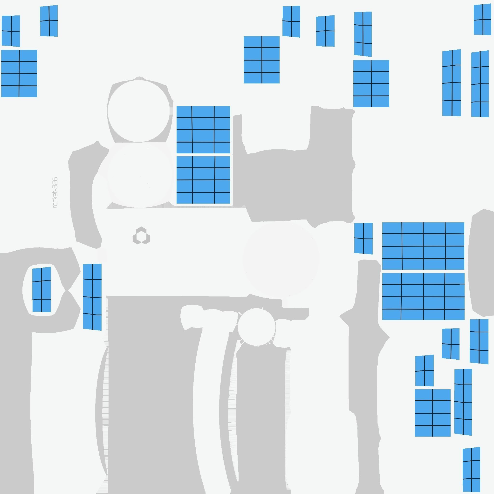 Satellite C08 Aluminum - SciFi Space Design Low-poly 3D model_19