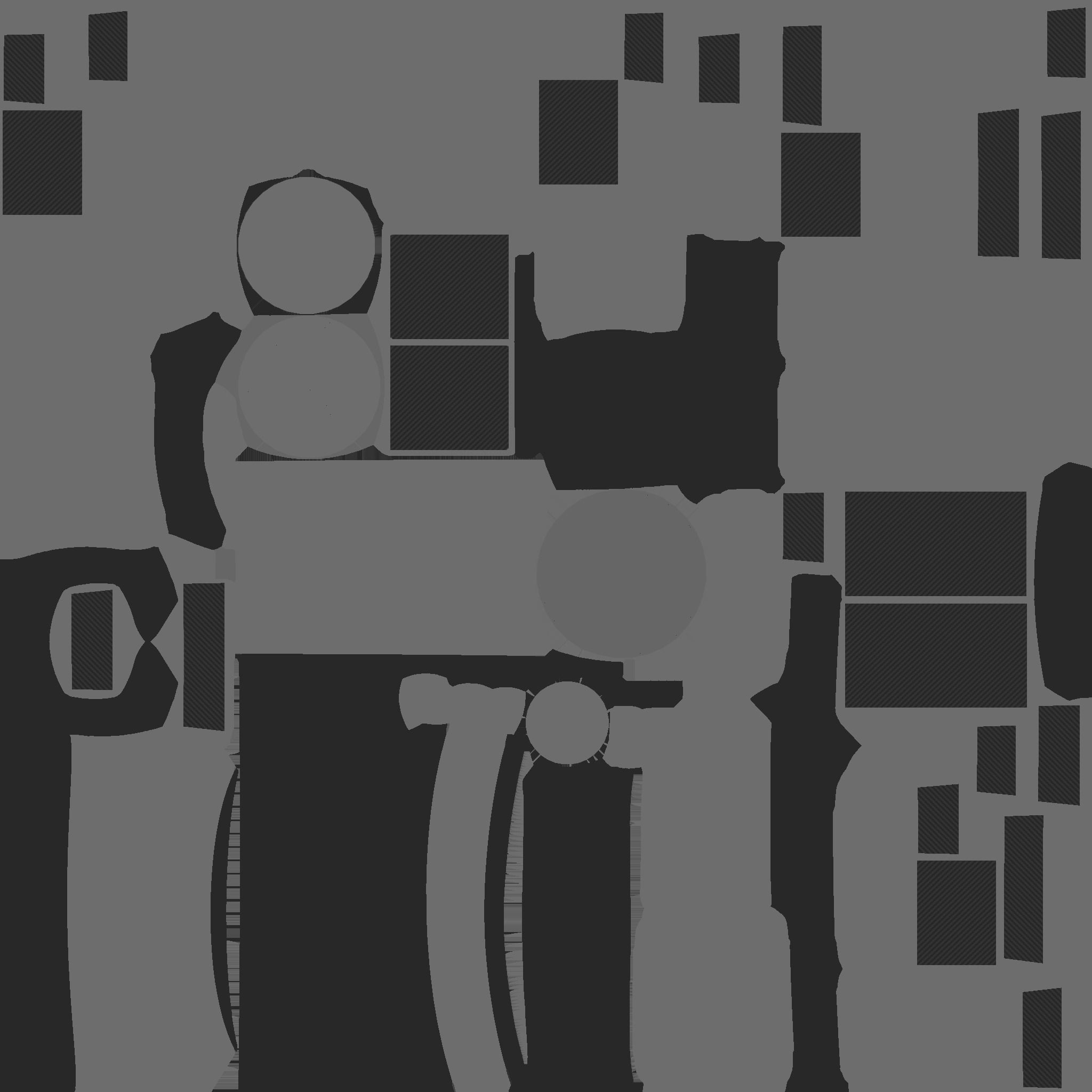 Satellite C08 Aluminum - SciFi Space Design Low-poly 3D model_24