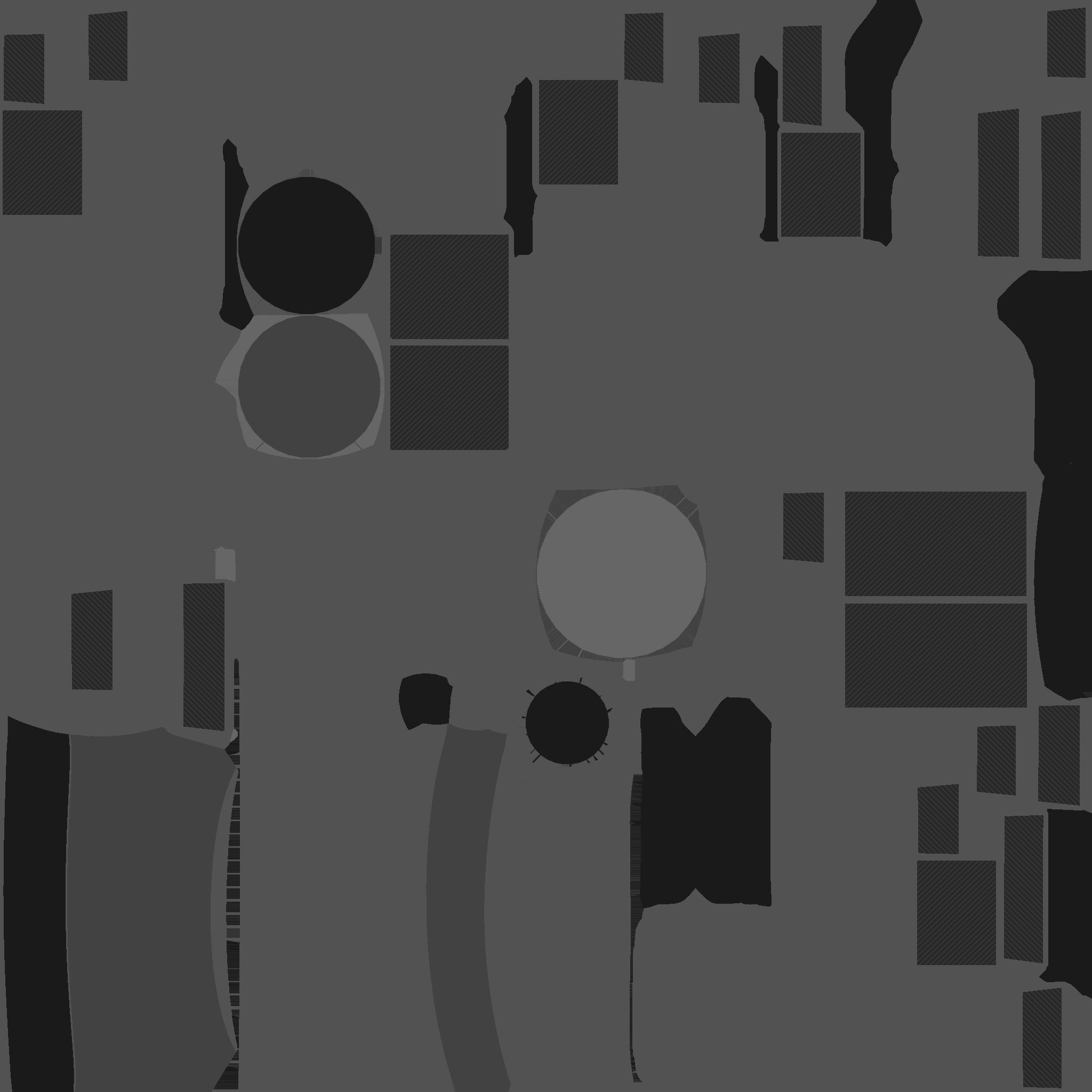 Satellite C09 USA - SciFi Space Design Low-poly 3D model_24