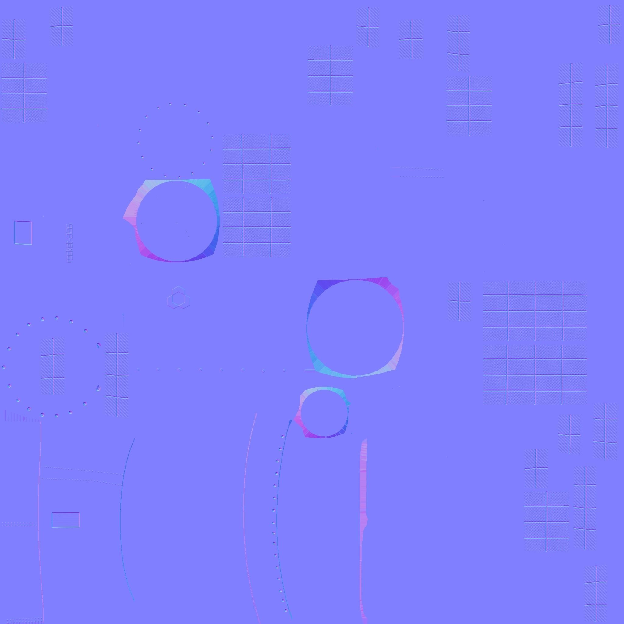 Satellite C09 USA - SciFi Space Design Low-poly 3D model_23