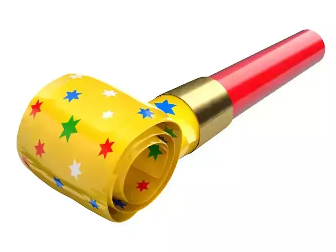 Party Whistle Animation 3D model