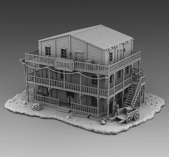 Saloon 3D print model