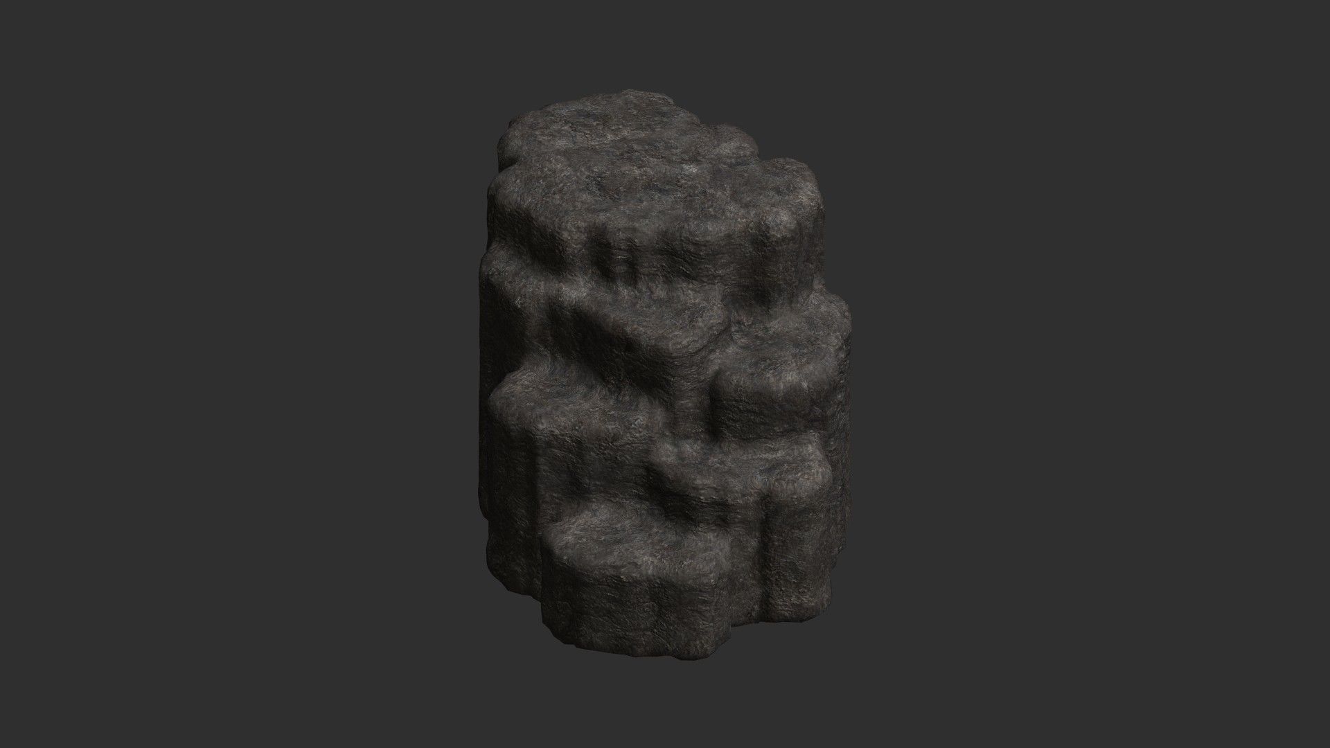Cave Platform 1 - Base Free low-poly 3D model_1
