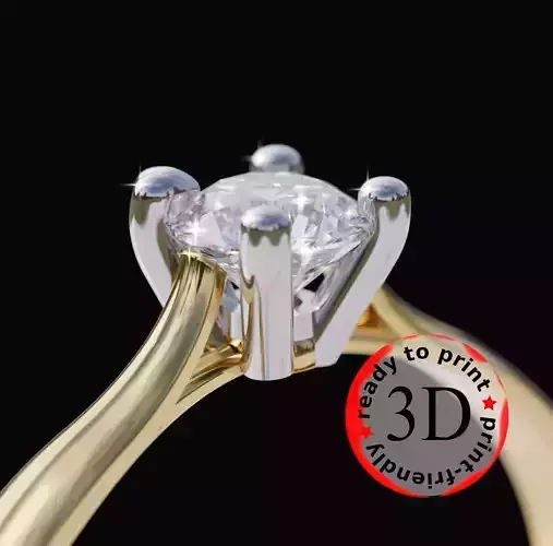 Ring for easy printing 3D print model Free 3D print model