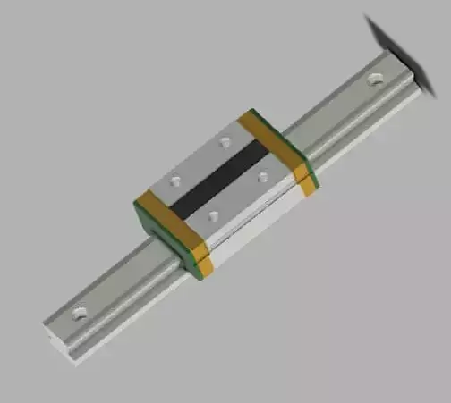 Linear guide rail 3D model