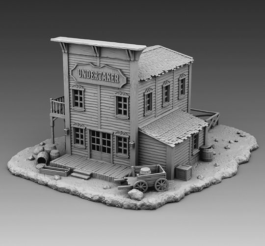 Undertaker western town 3D print model