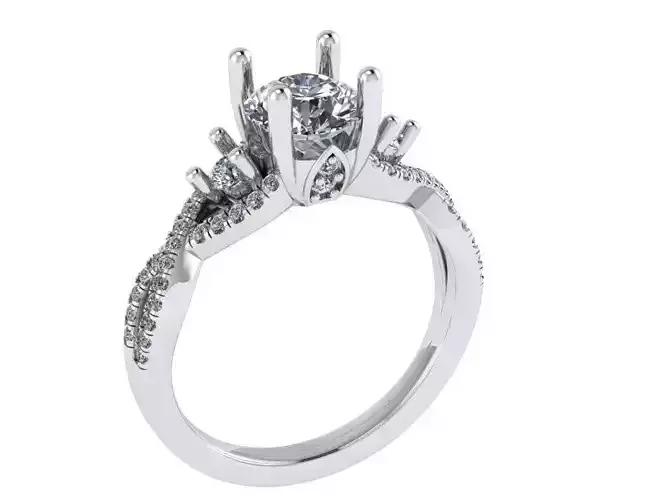 Twisted Diamond Ring 1182