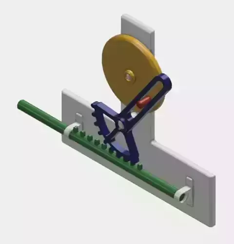 Quick Return Mechanism 3D model