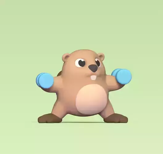 Beaver Working Out