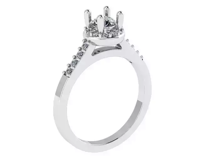 Round Halo Ring 1183