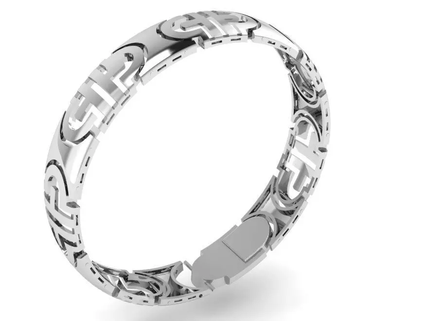 Openwork Wedding Band 1185 3D print model