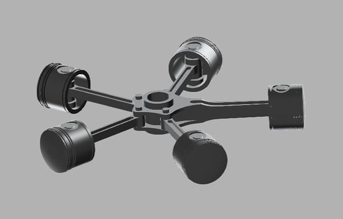 Radial Engine 3D model
