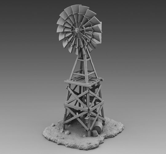 Wind turbine 3D print model